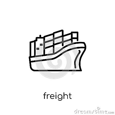 Freight icon from Delivery and logistic collection. Vector Illustration