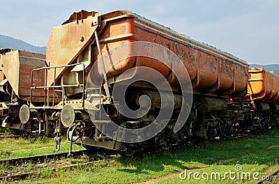 Freight train HDR Stock Photo