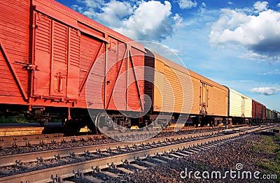Freight train Stock Photo