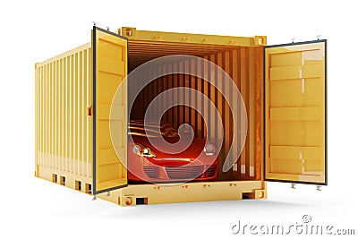 Freight transportation, shipment and delivery concept Stock Photo