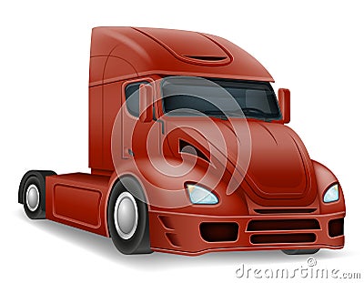 freight truck car delivery cargo anl big vector illustration Vector Illustration