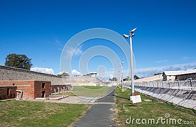 Fremantle Prison: Upper Yard Editorial Stock Photo