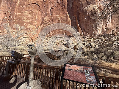 Fremont People - Petroglyphs - Capitol Reef Editorial Stock Photo