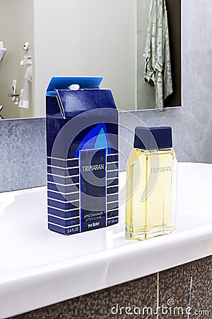 French Aftershave Lotion Editorial Stock Photo