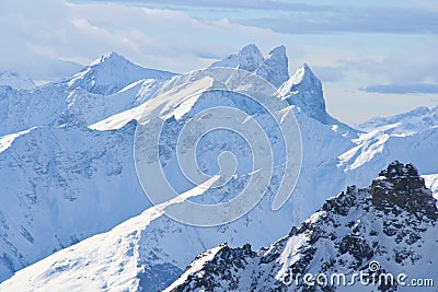 The French alps Stock Photo