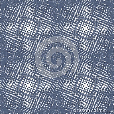 French blue irregular mottled linen seamless pattern. Tonal country cottage style abstract speckled background. Simple Stock Photo