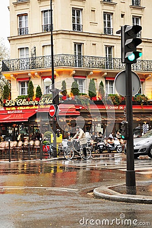 French brasserie Editorial Stock Photo