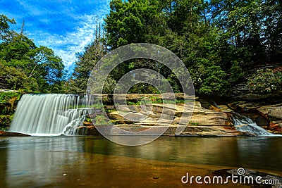 French Broad Falls Stock Photo