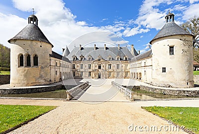 French Chateau of Bussy Rabutin Stock Photo