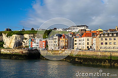 French coast village Dieppe Stock Photo