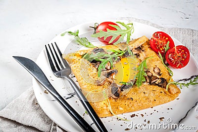 French crepes galette sarrasin Stock Photo