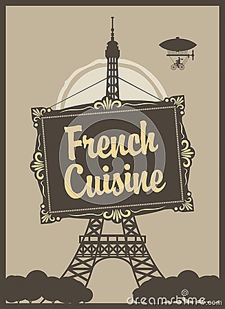 French cuisine Vector Illustration