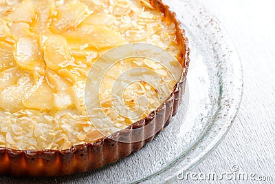 French cuisine pie with apricots Stock Photo