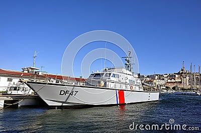French customs boat Editorial Stock Photo