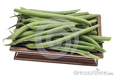 French Cut Green String Beans Stock Photo