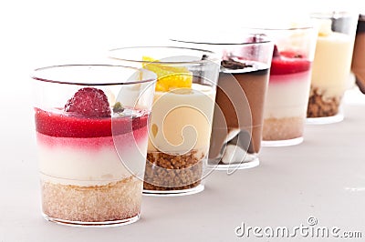 French dessert in a glass Stock Photo