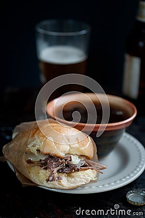 French Dip Stock Photo