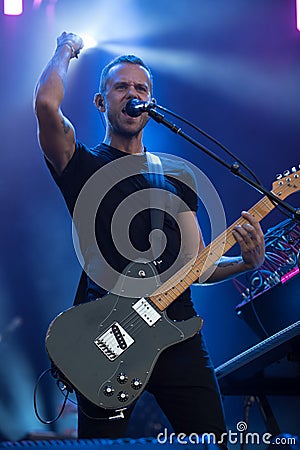 M83 in concert at Austin City Limits Editorial Stock Photo