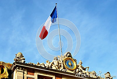 French Flag Stock Photo