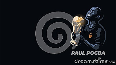 Paul Pogba Vector Art Vector Illustration