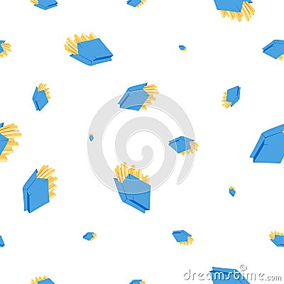 French fried potato Vector Illustration