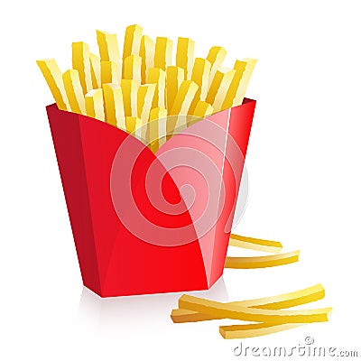 French fries Vector Illustration