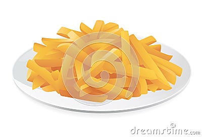 French fries Vector Illustration