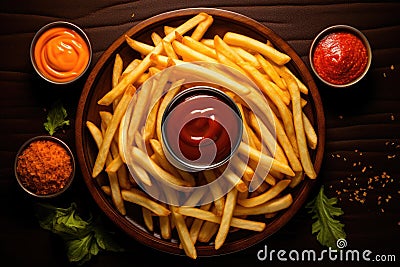 All-Time Classic Perfect French Fries Stock Photo