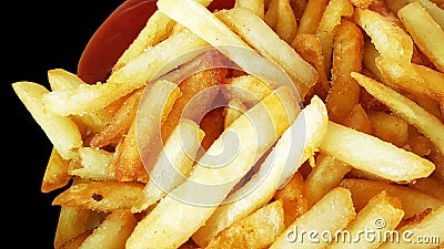 French fries, chips collateral fat highest calorie and sodium, f Stock Photo