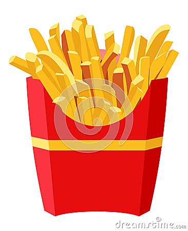 French fries Vector Illustration