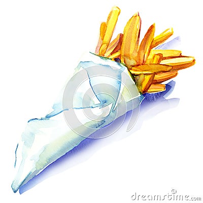 French fries potato Stock Photo