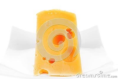 French gourmet triangle of parmesan Stock Photo