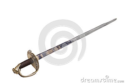 French infantry saber (sabre) of General Staff officer. Stock Photo