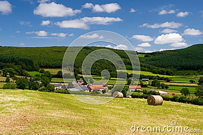 French landscape in the Bourgogne Stock Photo