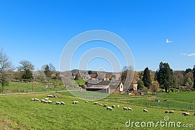 French landscape in the Limousin Stock Photo