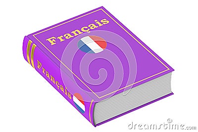 French language textbook Stock Photo