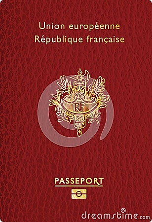 French leather pass Vector Illustration
