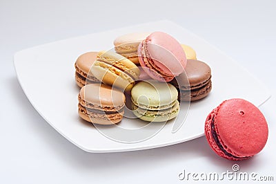 French macaron assortment Stock Photo