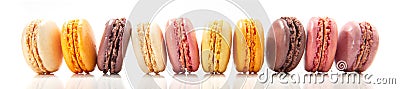 French Macarons - Sweet Cookies Stock Photo