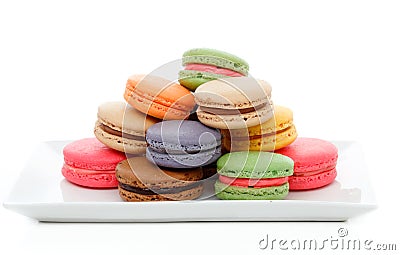 French Macaroons Stock Photo