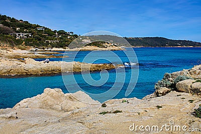 The bay of Saint-Tropez Stock Photo