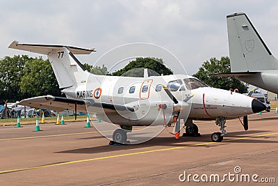 French Navy Embraer EMB 121 Xingu plane Editorial Stock Photo