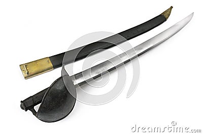 French navy grapnel saber (sabre). Stock Photo