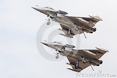 French Navy Rafale M pair Editorial Stock Photo