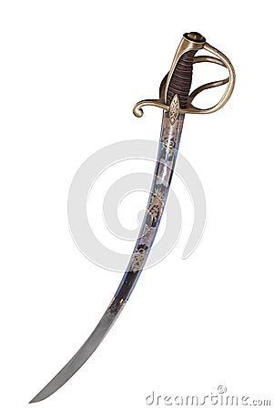 French officer saber (sabre). Stock Photo