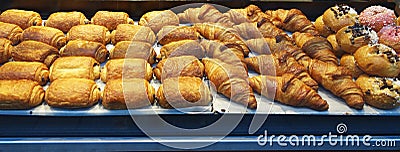 French pastries on display Stock Photo