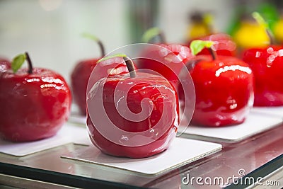 French pastries with whiney glazed. Stock Photo