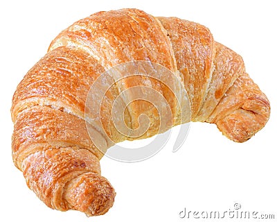 French pastry croissant isolated Stock Photo