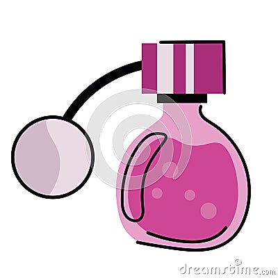 french perfume bottle Vector Illustration