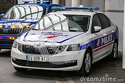 French Police Nationale patrol car Editorial Stock Photo